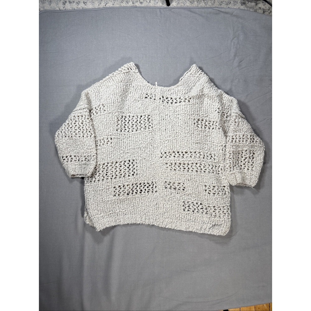 Free People Cardigan Sweater Womens M/L Open Boho Chic Knit Oversized - Picture 6 of 7